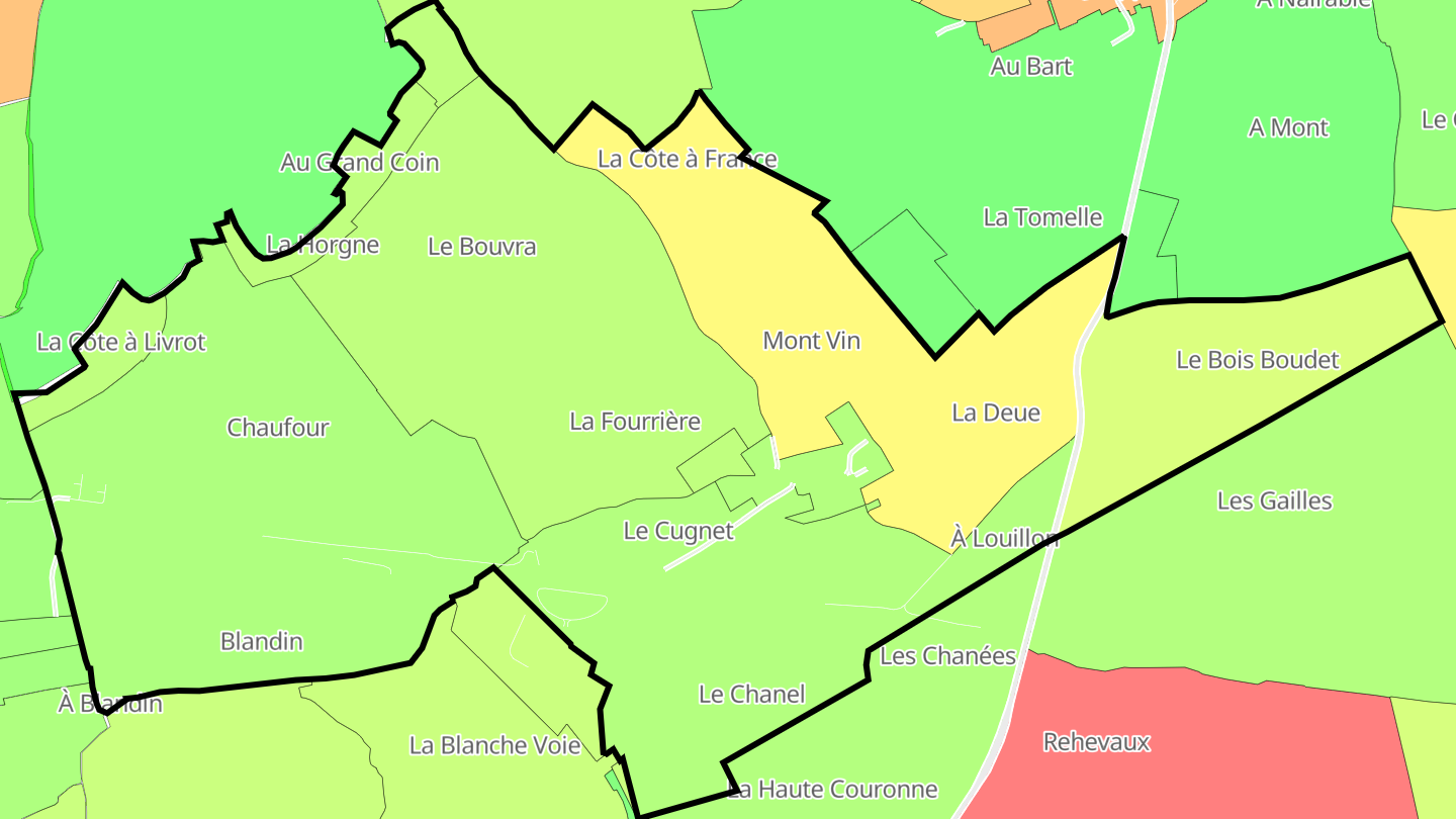 Carte des prix de l'immobilier Mondrecourt