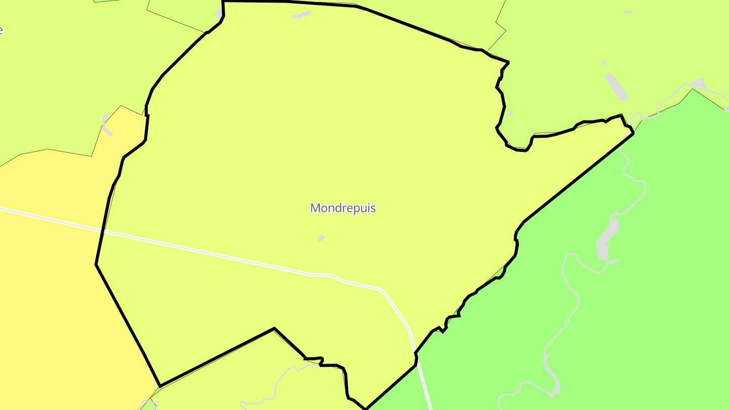 Carte des prix de l'immobilier Mondrepuis