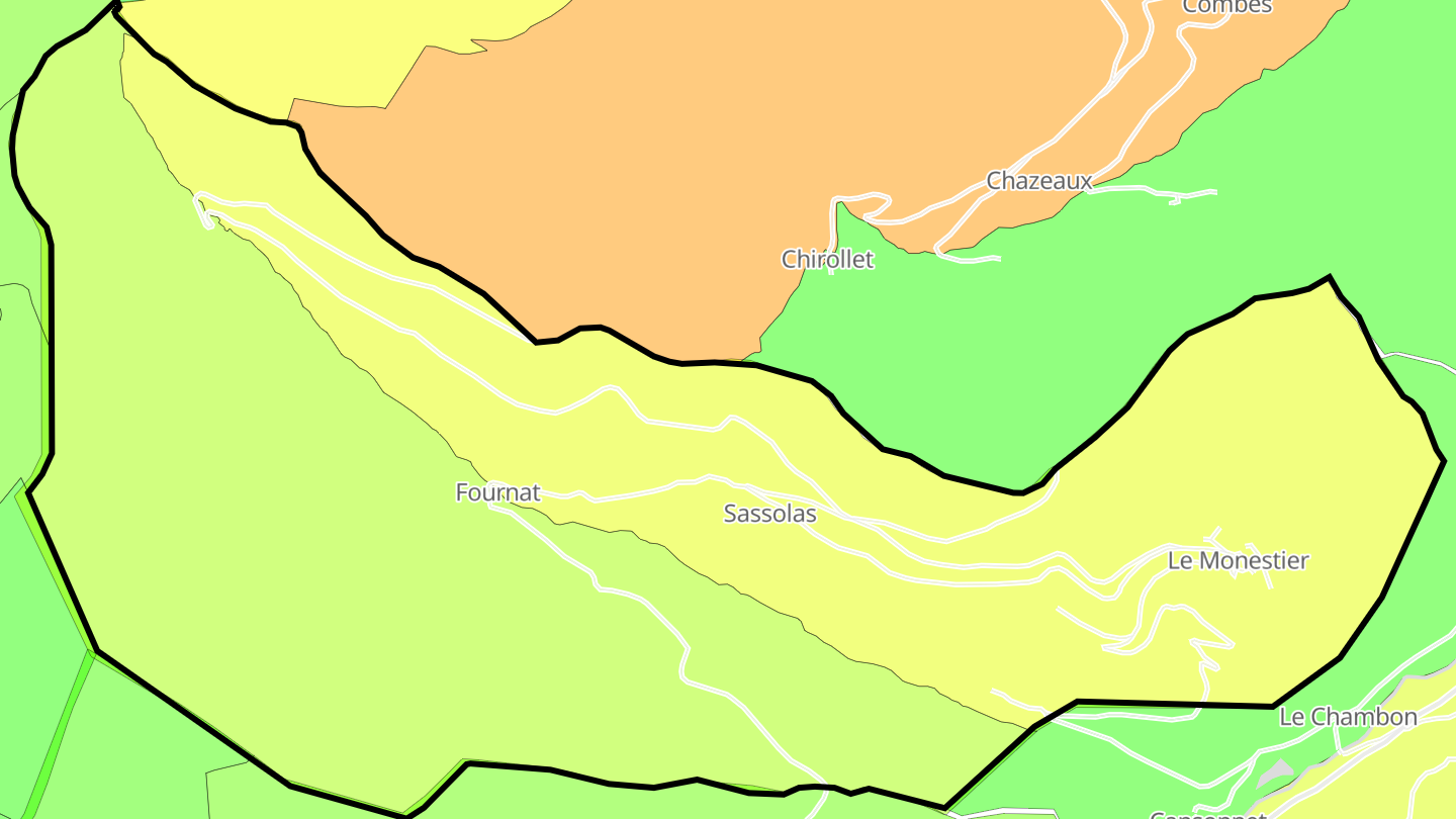 Carte des prix de l'immobilier Monestier