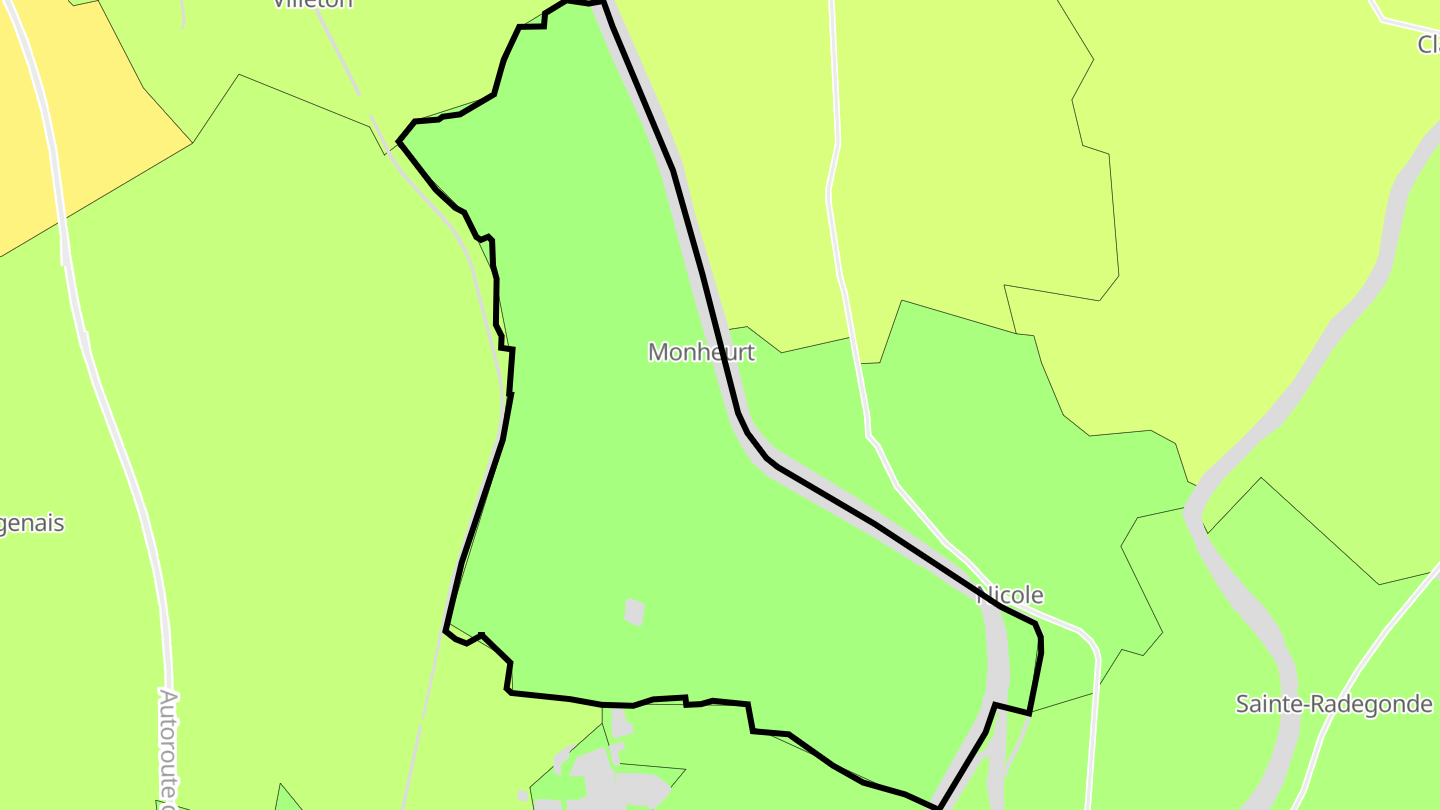 Carte des prix de l'immobilier Monheurt