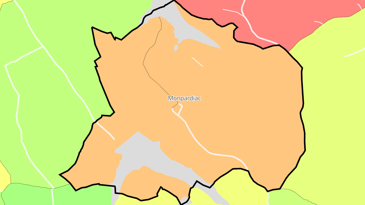 Carte des prix de l'immobilier Monpardiac