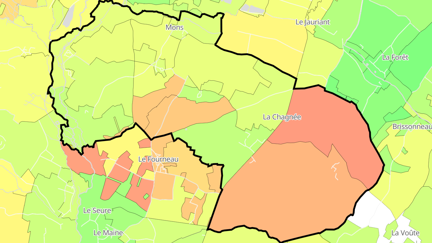 Carte des prix de l'immobilier Mons