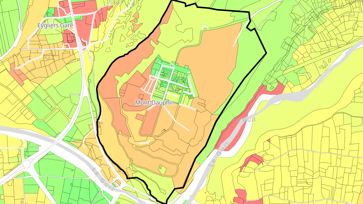 Carte des prix de l'immobilier Mont-Dauphin