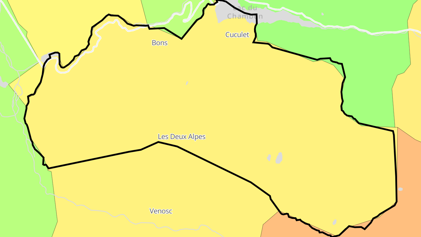 Carte des prix de l'immobilier Mont-de-Lans