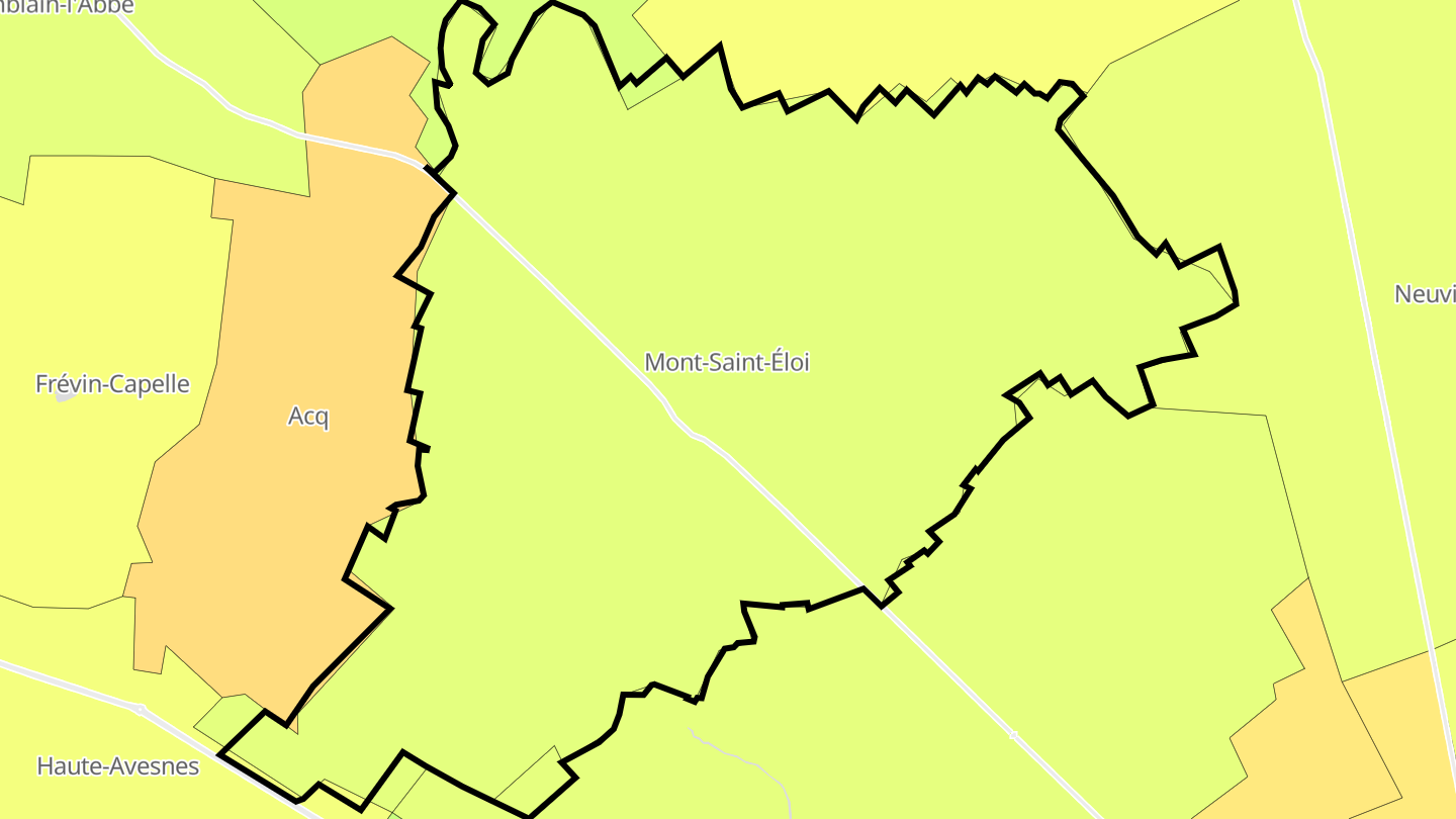 Carte des prix de l'immobilier Mont-Saint-Éloi