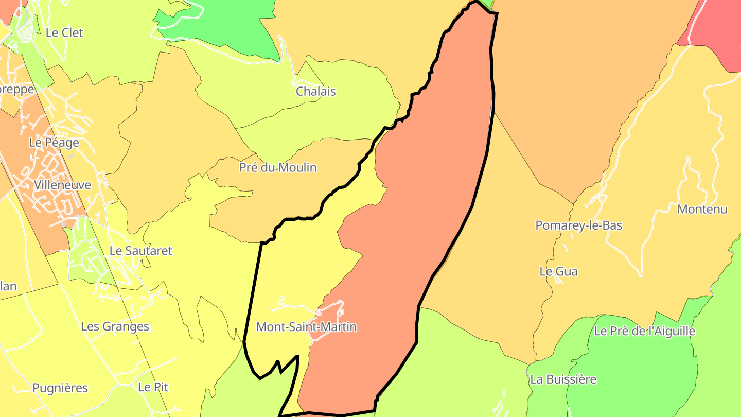 Carte des prix de l'immobilier Mont-Saint-Martin
