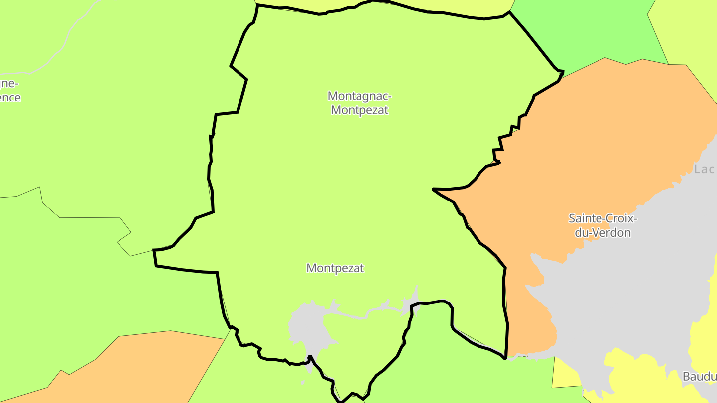 Carte des prix de l'immobilier Montagnac-Montpezat