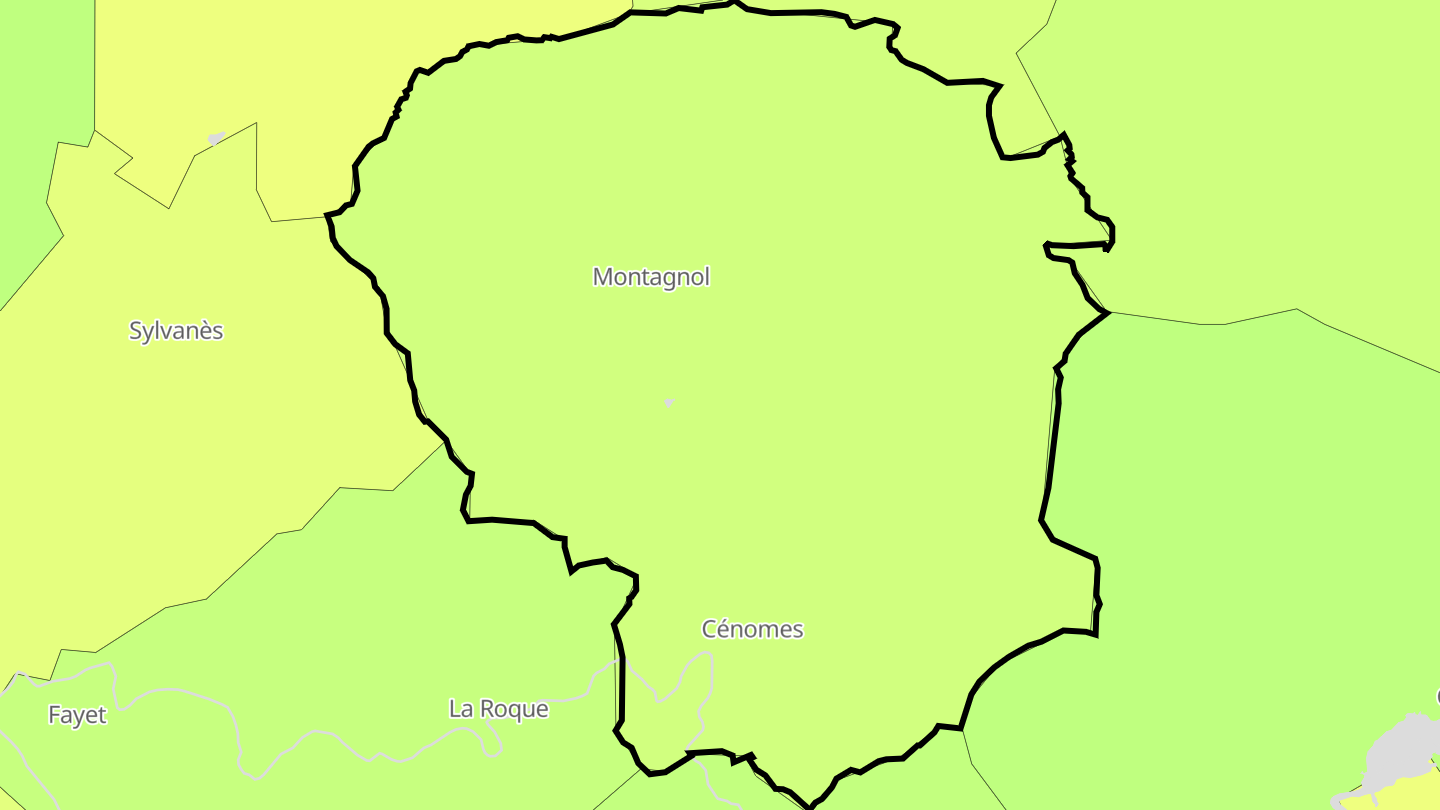 Carte des prix de l'immobilier Montagnol