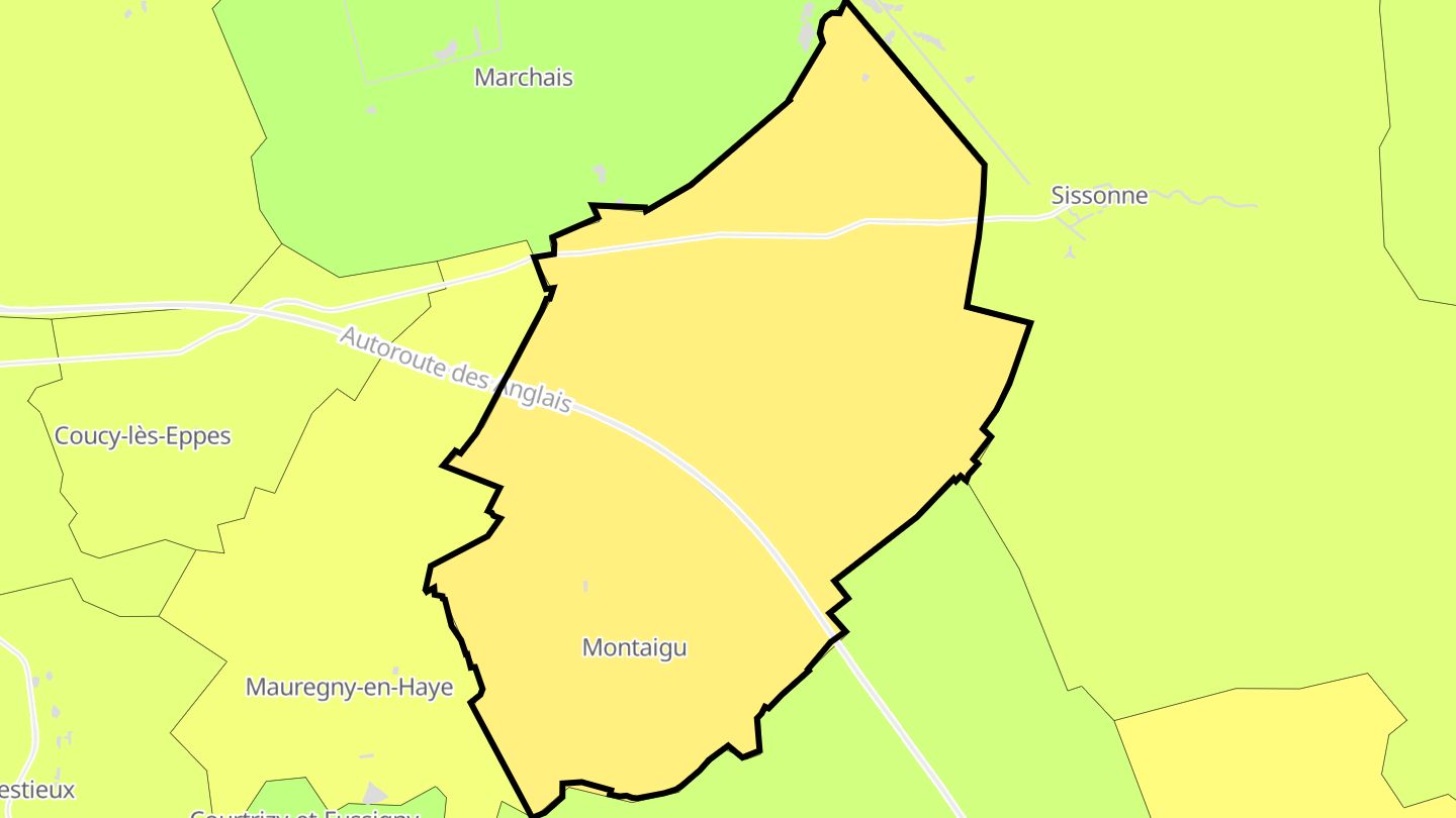Carte des prix de l'immobilier Montaigu
