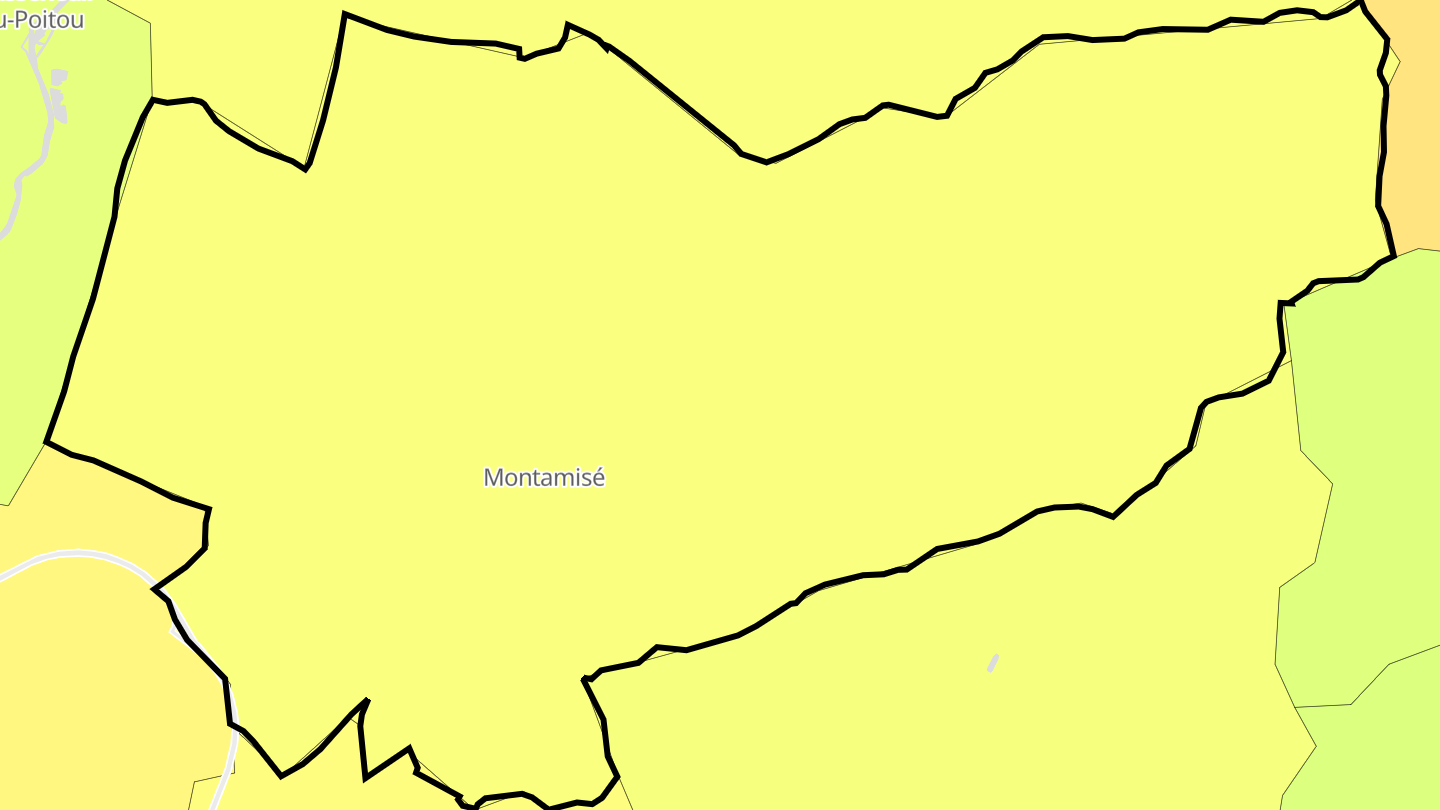Carte des prix de l'immobilier Montamisé