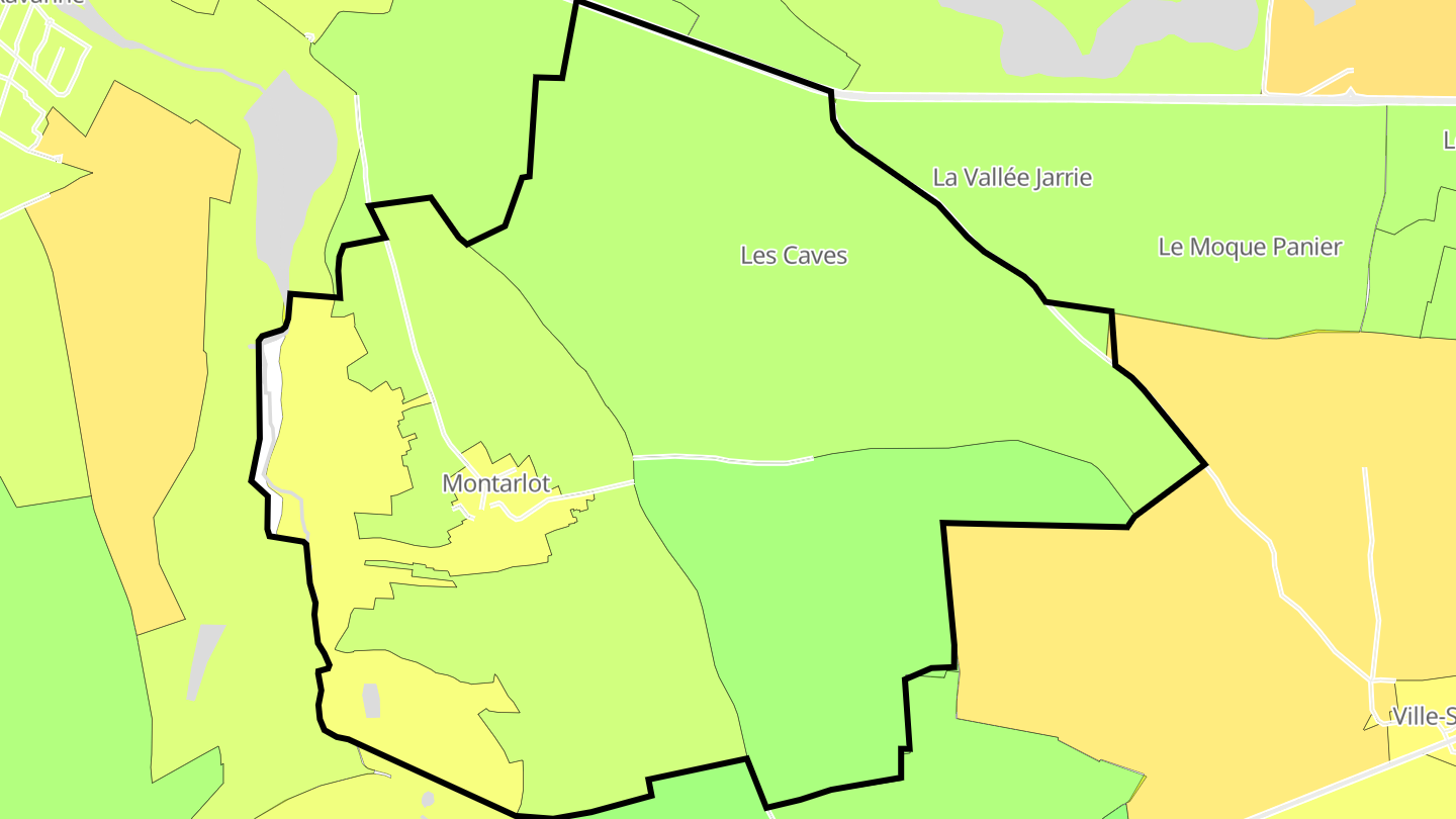 Carte des prix de l'immobilier Montarlot