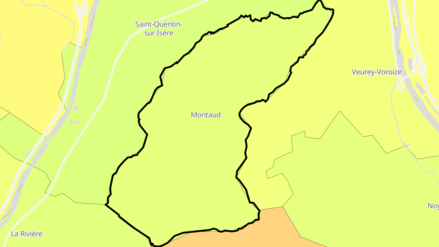 Carte des prix de l'immobilier Montaud