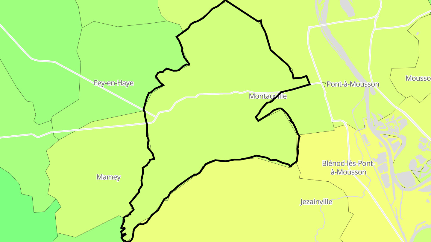 Carte des prix de l'immobilier Montauville