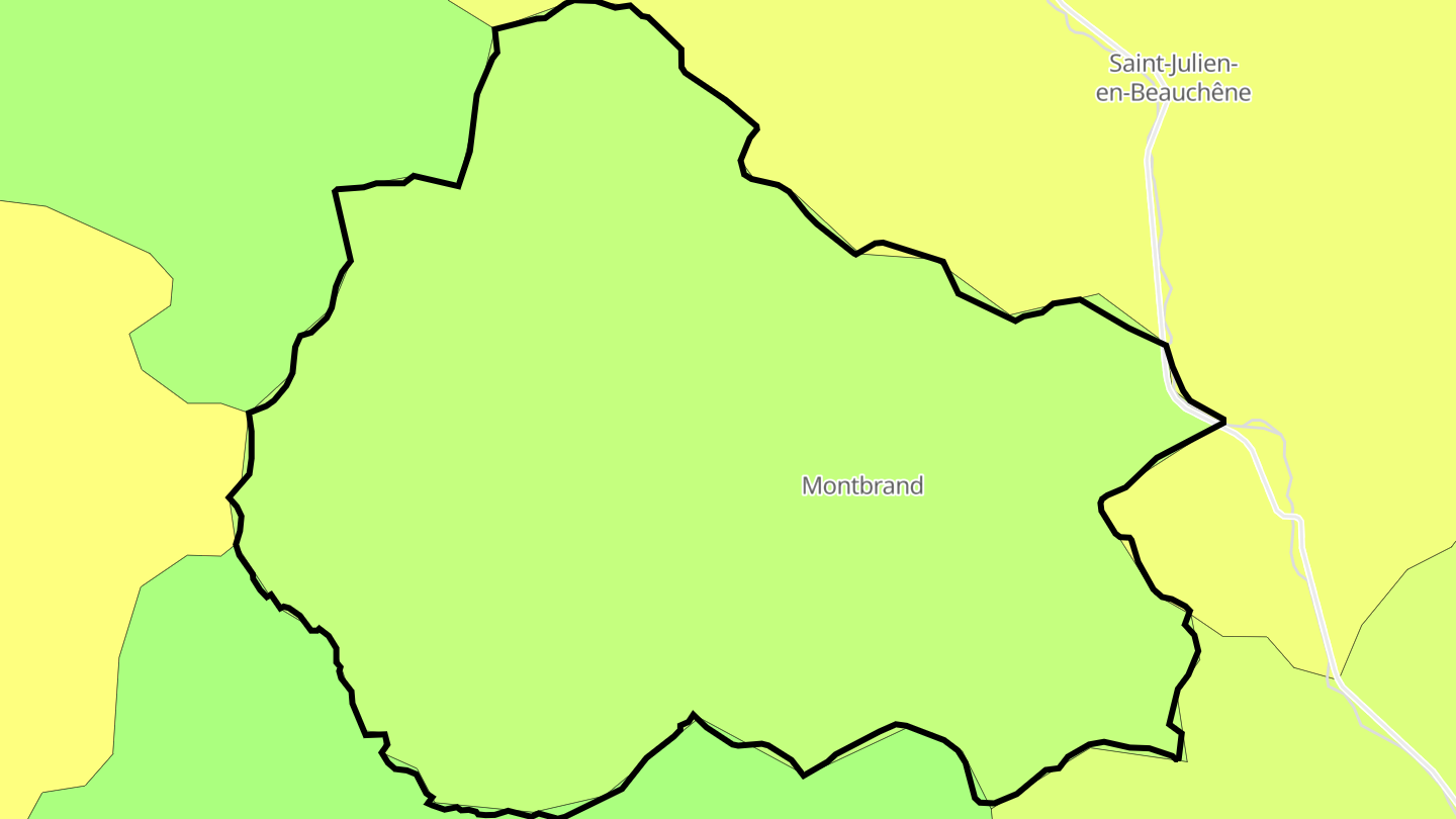 Carte des prix de l'immobilier Montbrand