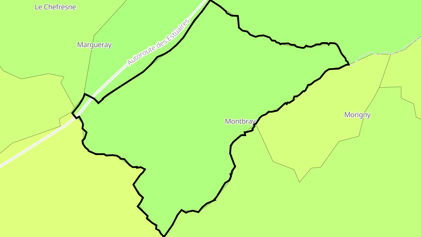 Carte des prix de l'immobilier Montbray