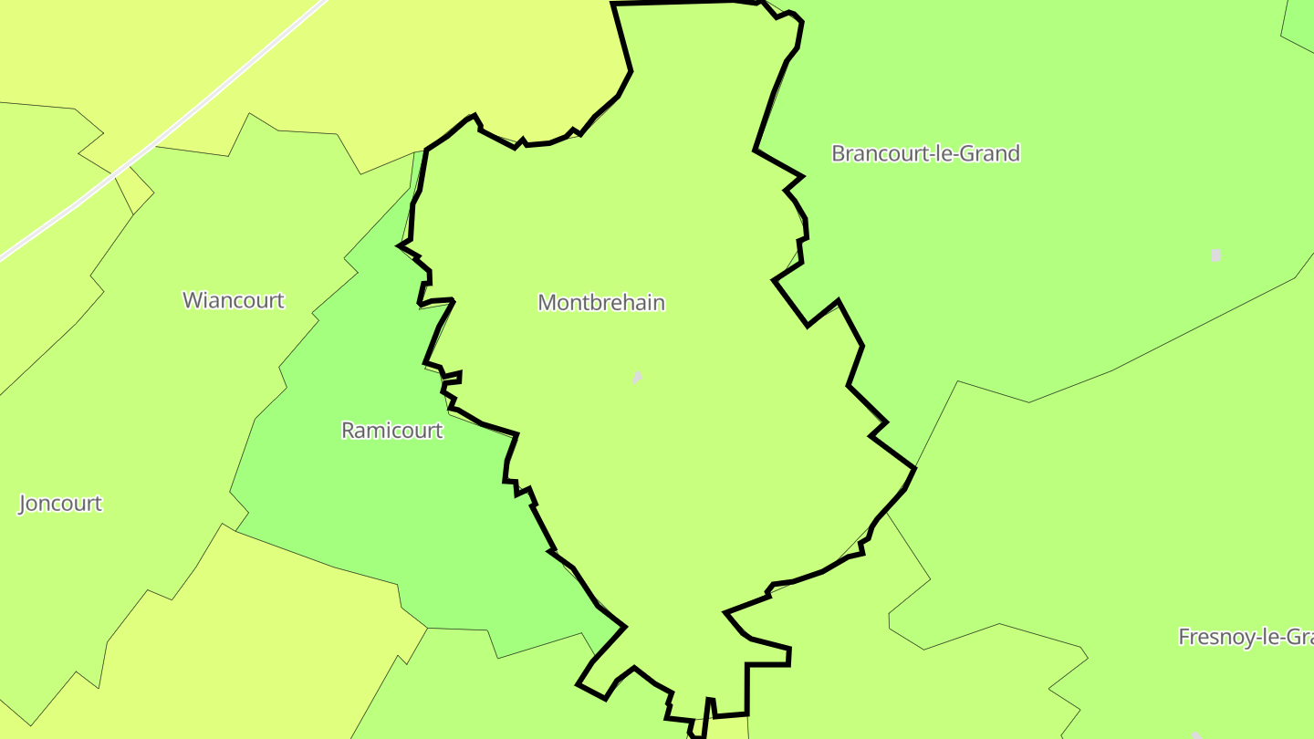 Carte des prix de l'immobilier Montbrehain