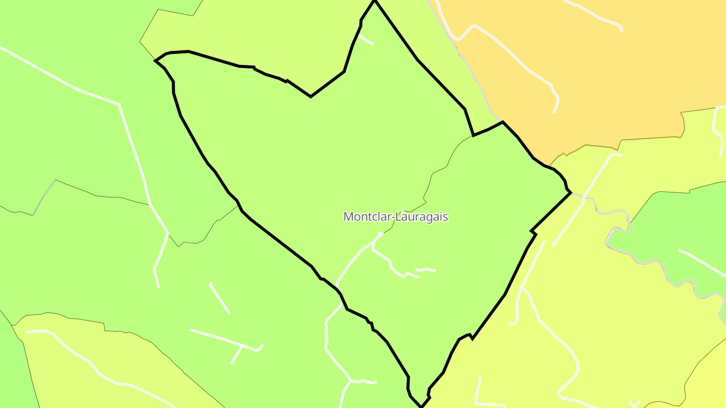 Carte des prix de l'immobilier Montclar-Lauragais