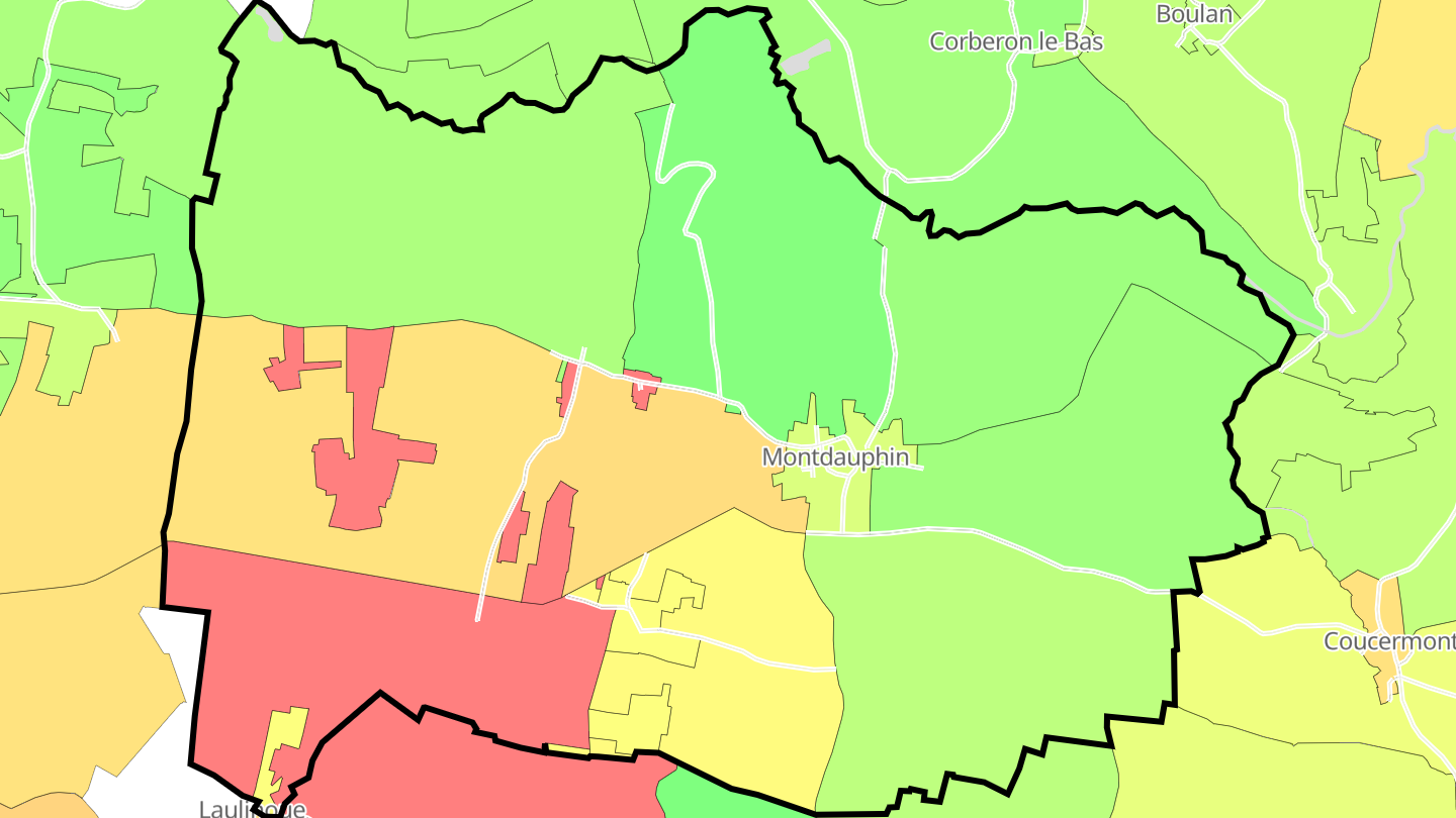 Carte des prix de l'immobilier Montdauphin