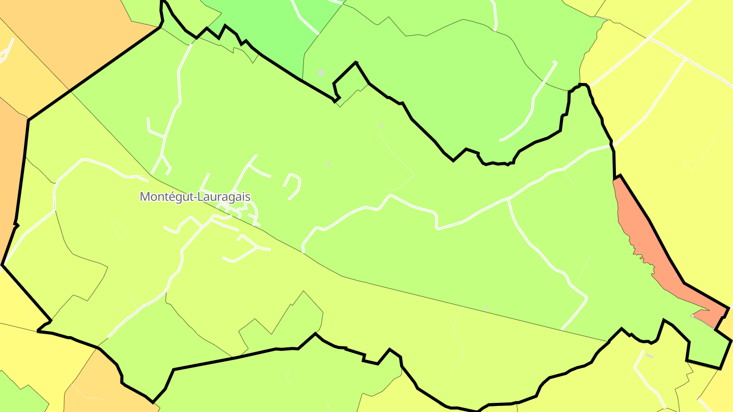 Carte des prix de l'immobilier Montégut-Lauragais