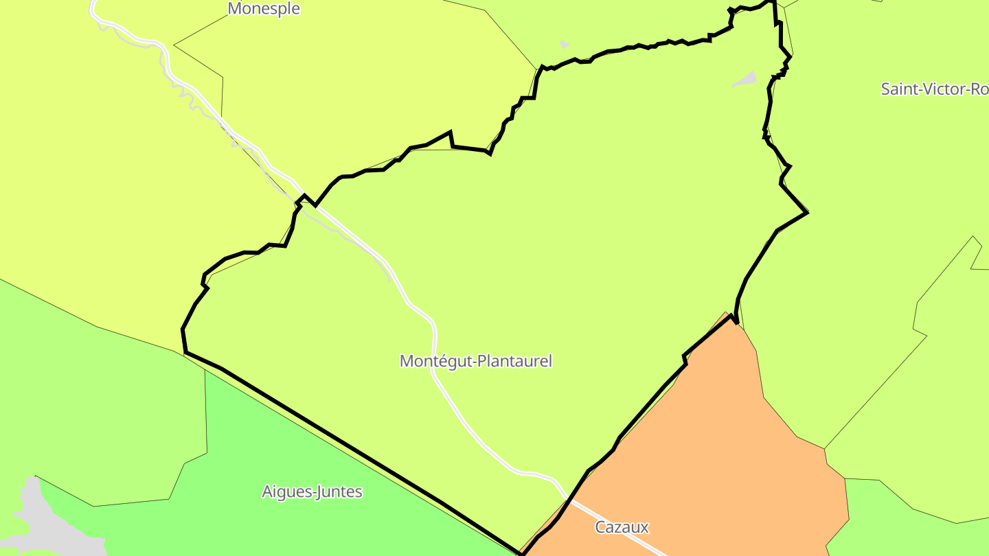 Carte des prix de l'immobilier Montégut-Plantaurel