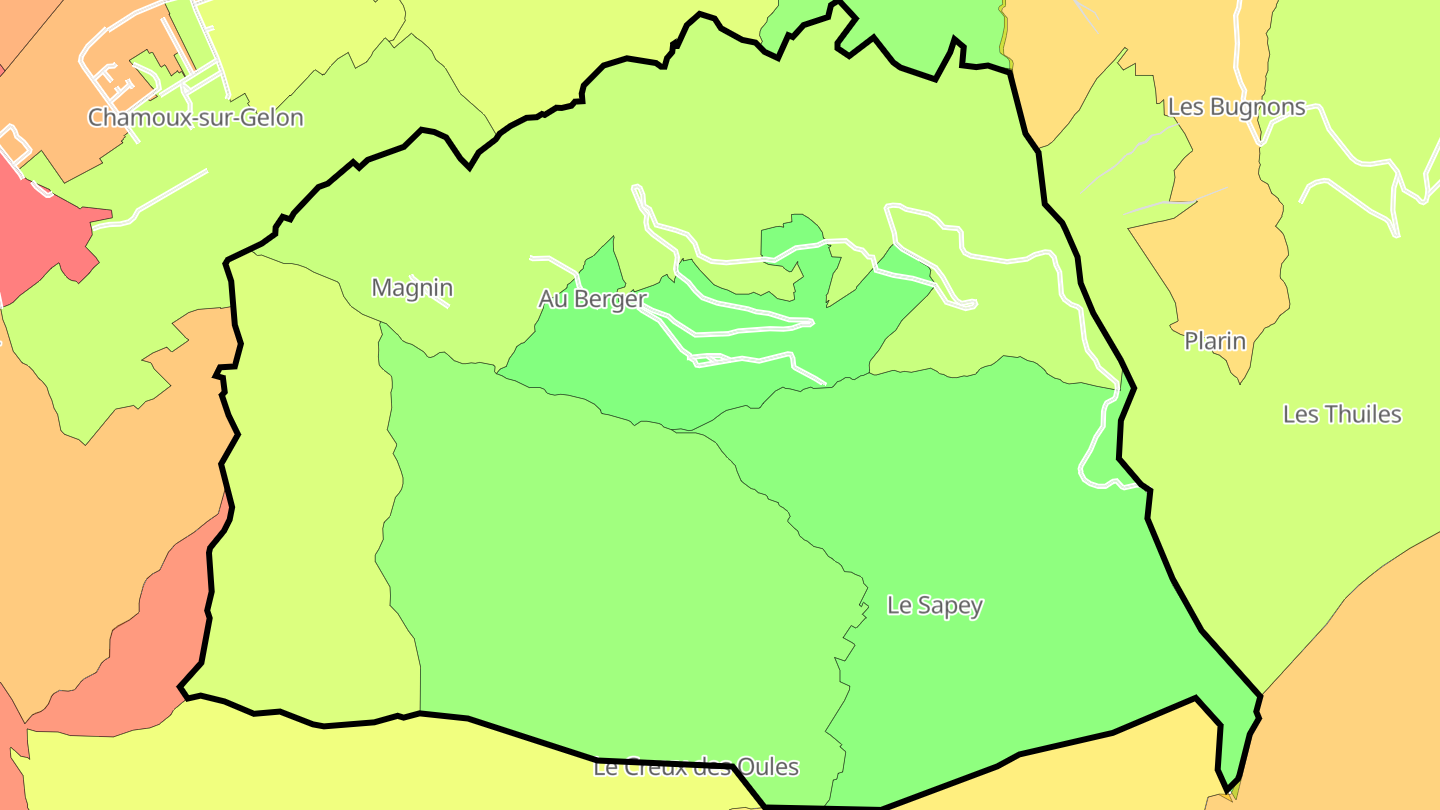 Carte des prix de l'immobilier Montendry