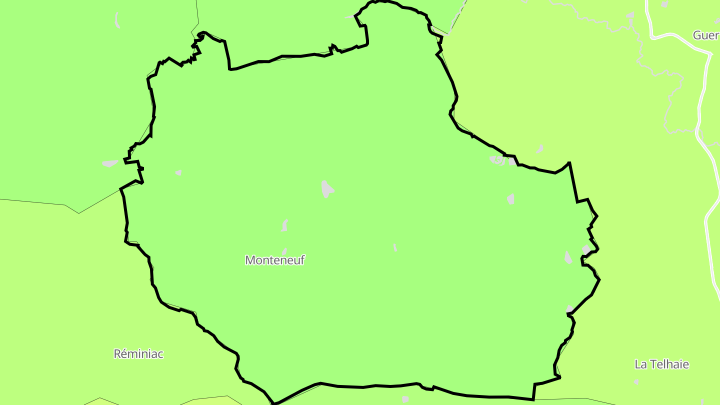 Carte des prix de l'immobilier Monteneuf