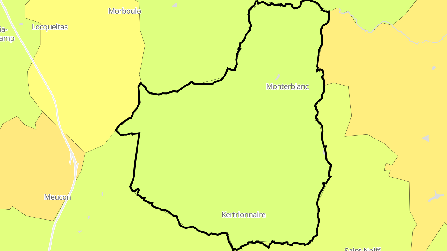 Carte des prix de l'immobilier Monterblanc