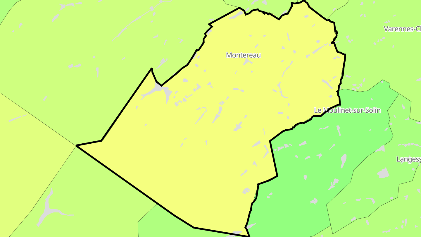 Carte des prix de l'immobilier Montereau