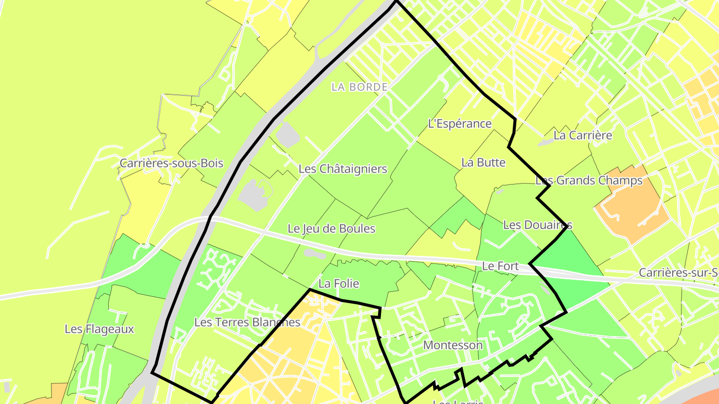 Carte des prix de l'immobilier Montesson