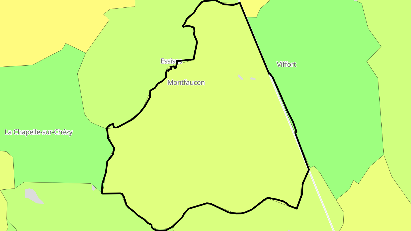 Carte des prix de l'immobilier Montfaucon