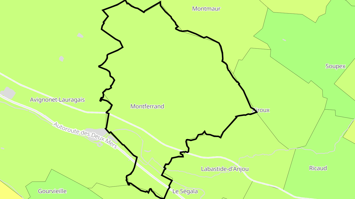 Carte des prix de l'immobilier Montferrand