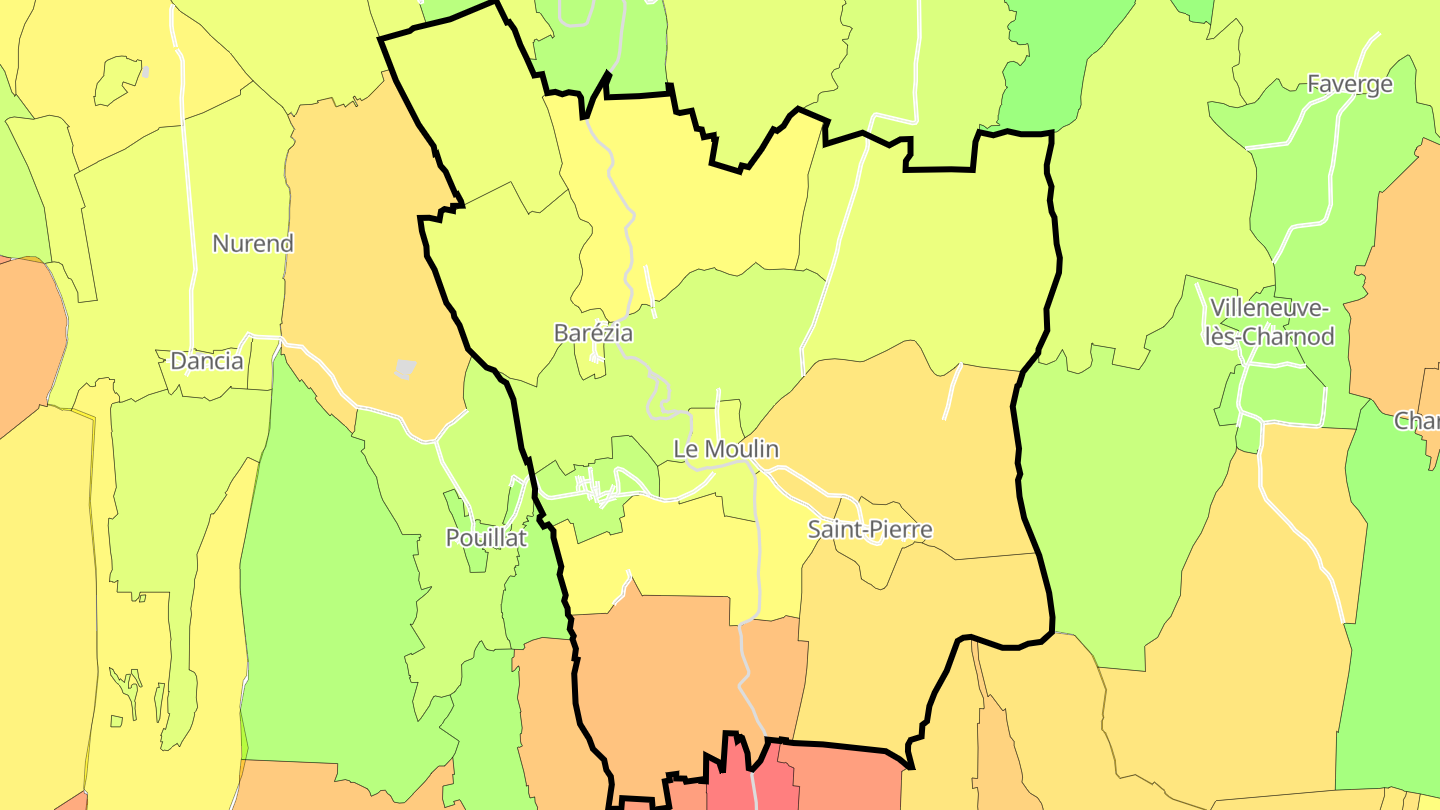 Carte des prix de l'immobilier Montfleur