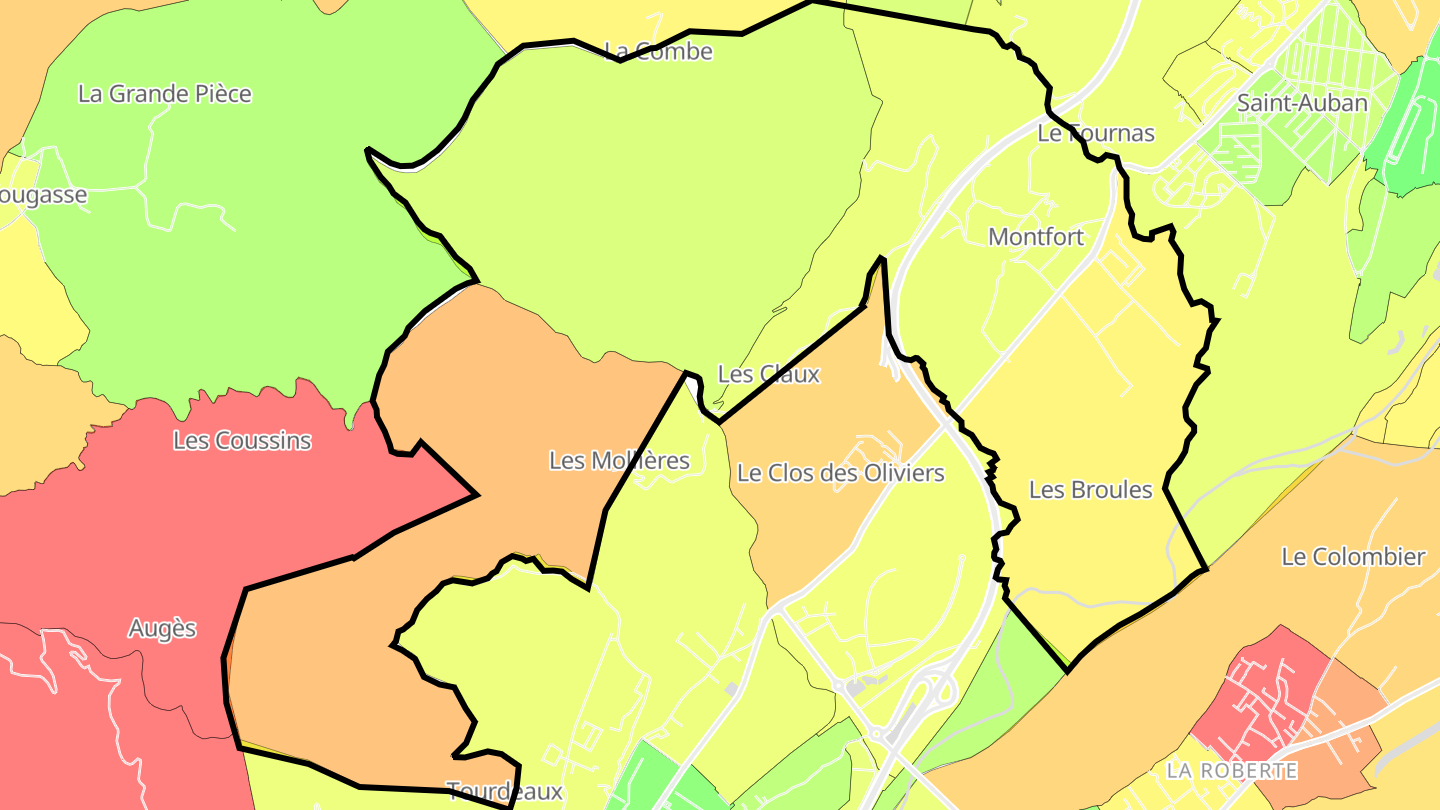 Carte des prix de l'immobilier Montfort