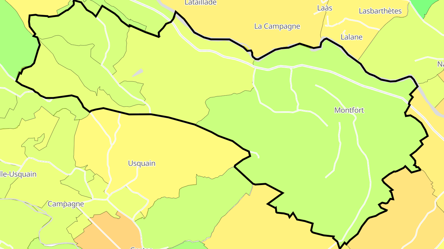 Carte des prix de l'immobilier Montfort