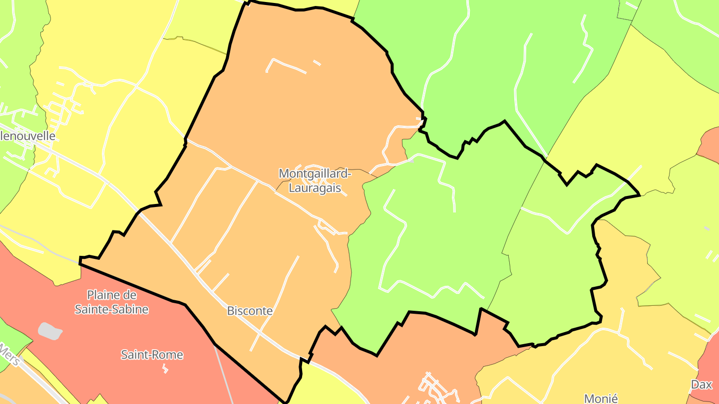 Carte des prix de l'immobilier Montgaillard-Lauragais