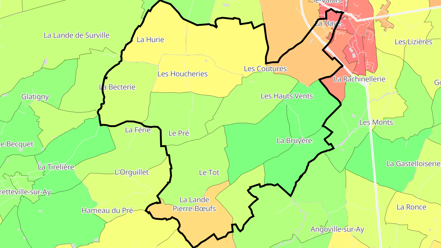 Carte des prix de l'immobilier Montgardon