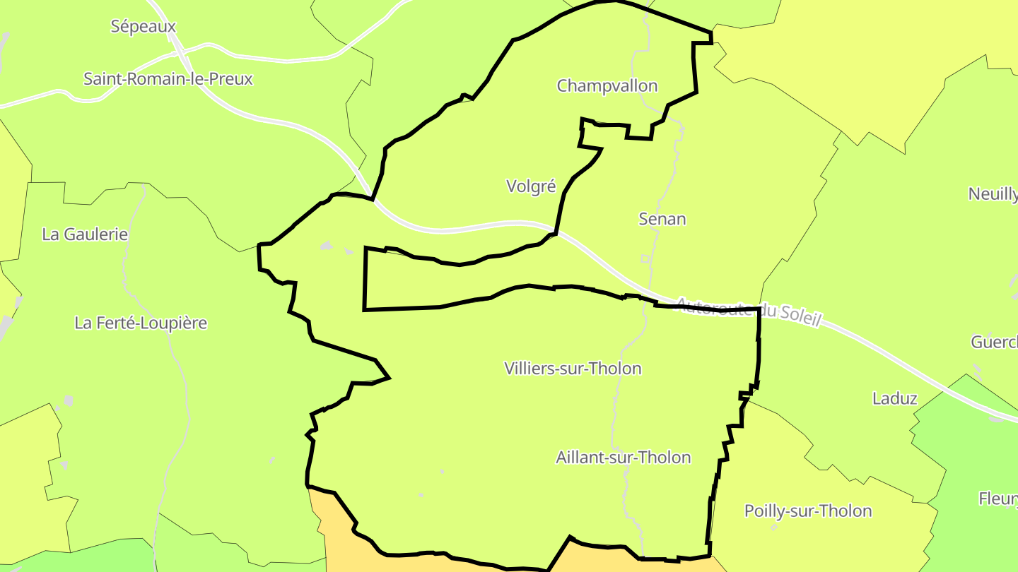 Carte des prix de l'immobilier Montholon