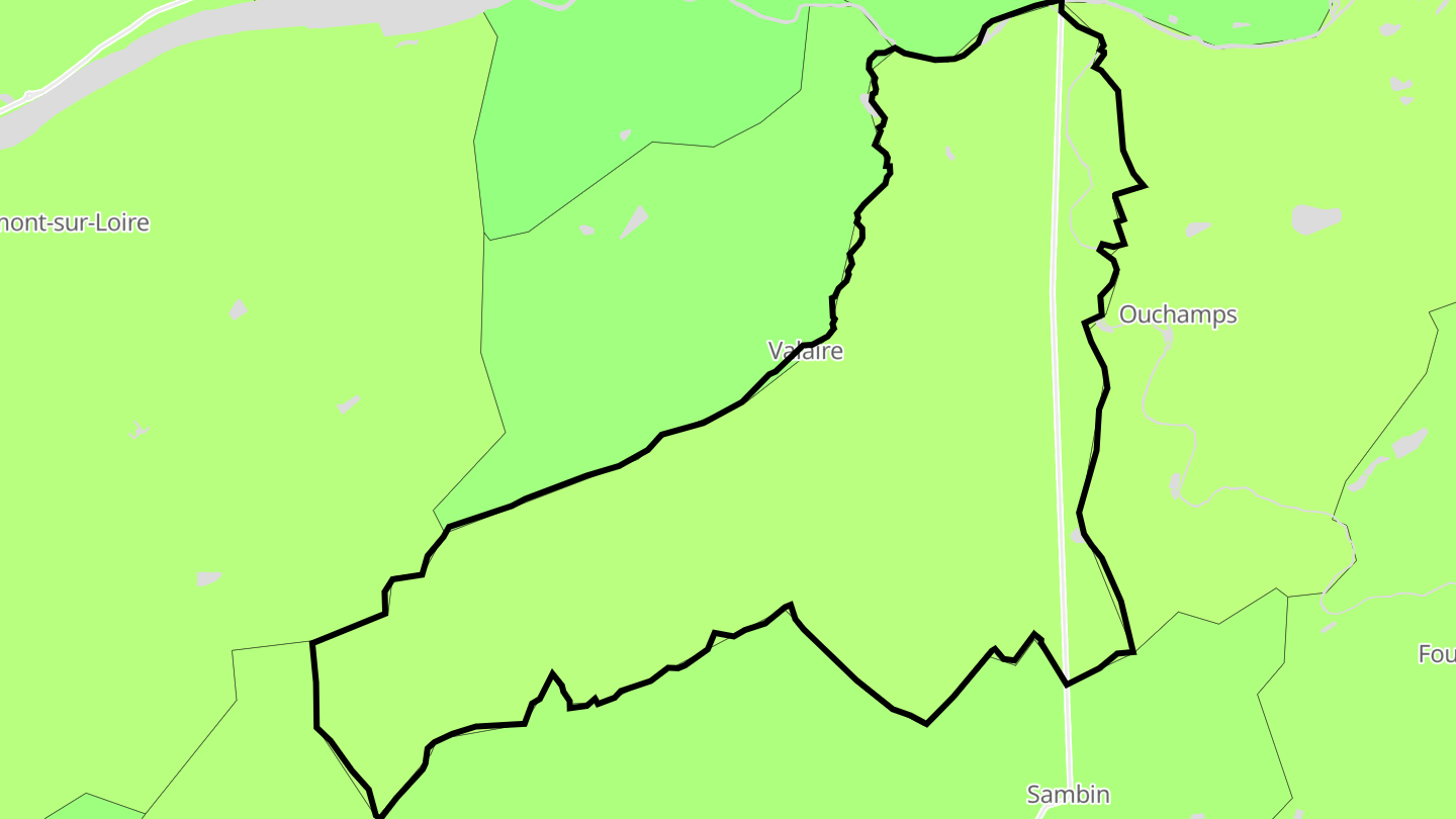 Carte des prix de l'immobilier Monthou-sur-Bièvre