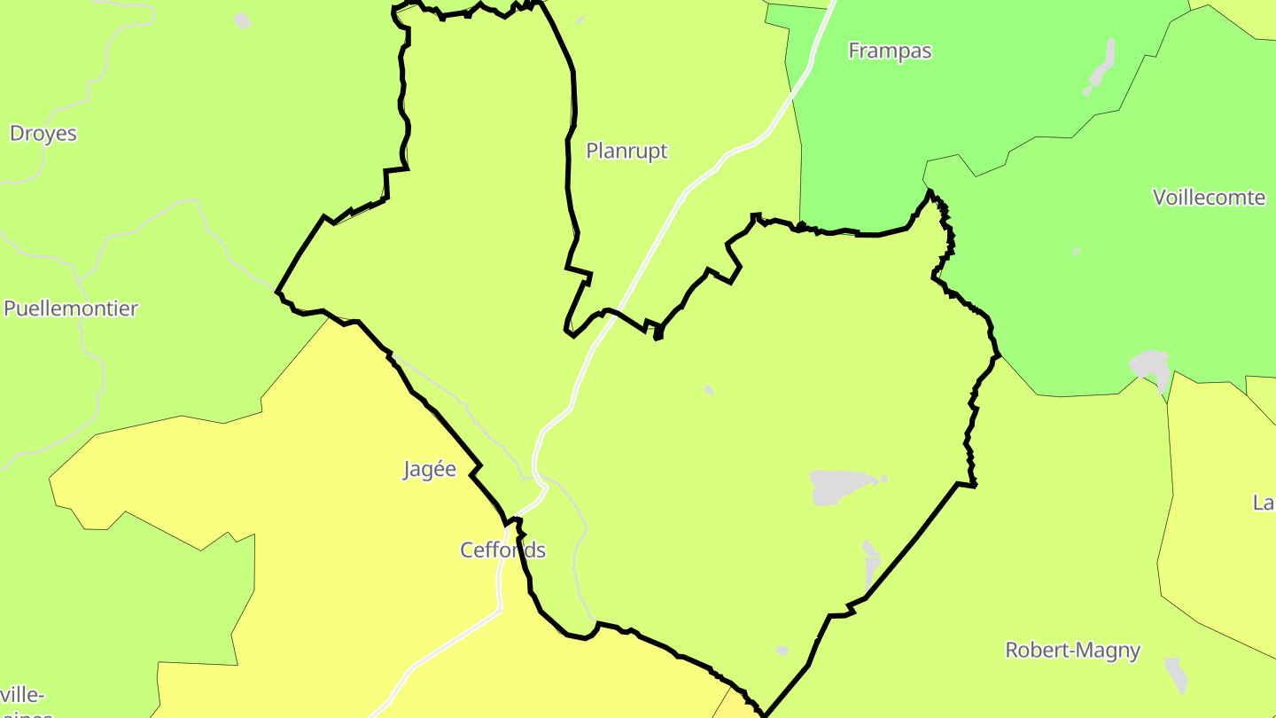 Carte des prix de l'immobilier Montier-en-Der