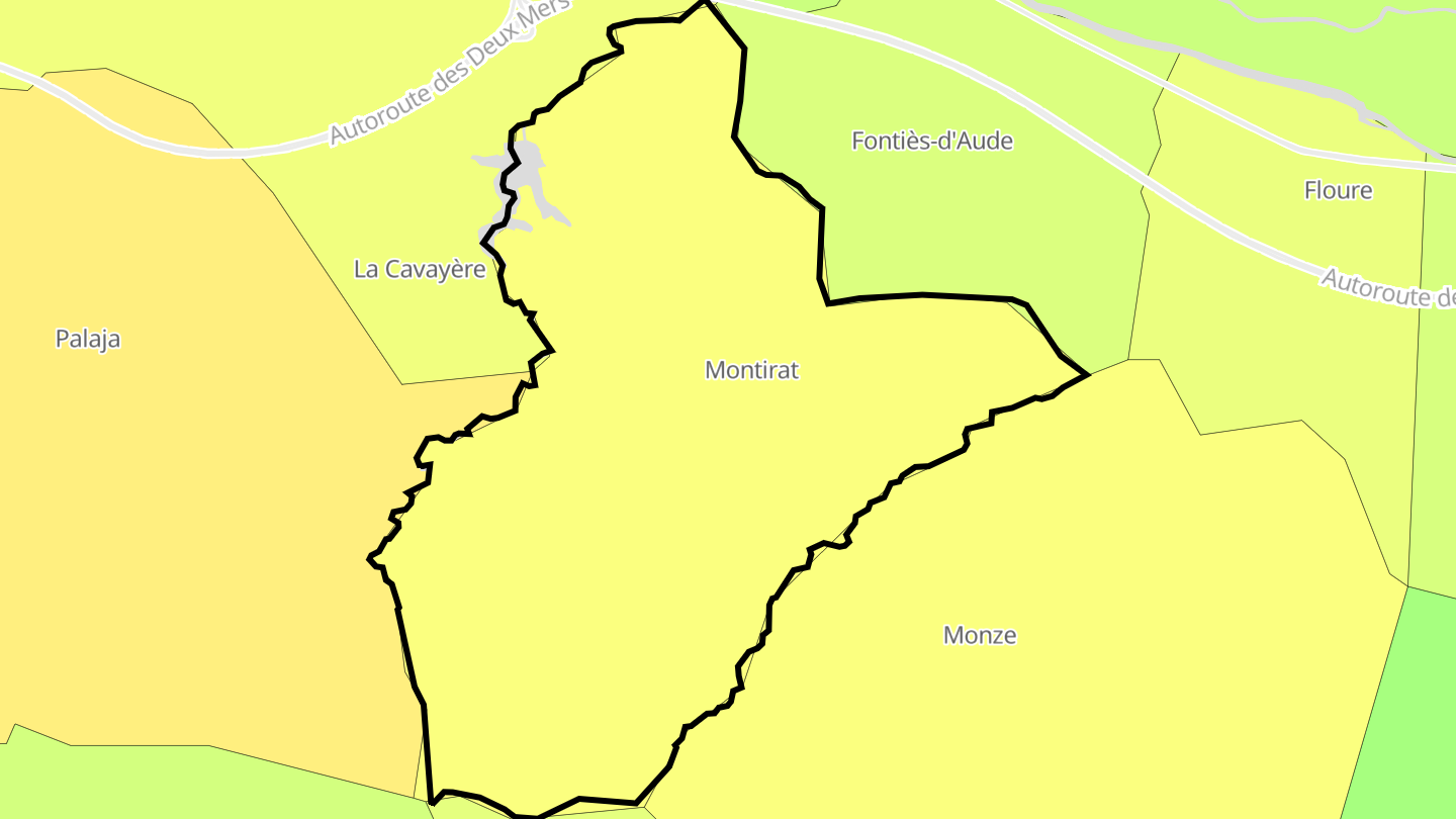 Carte des prix de l'immobilier Montirat