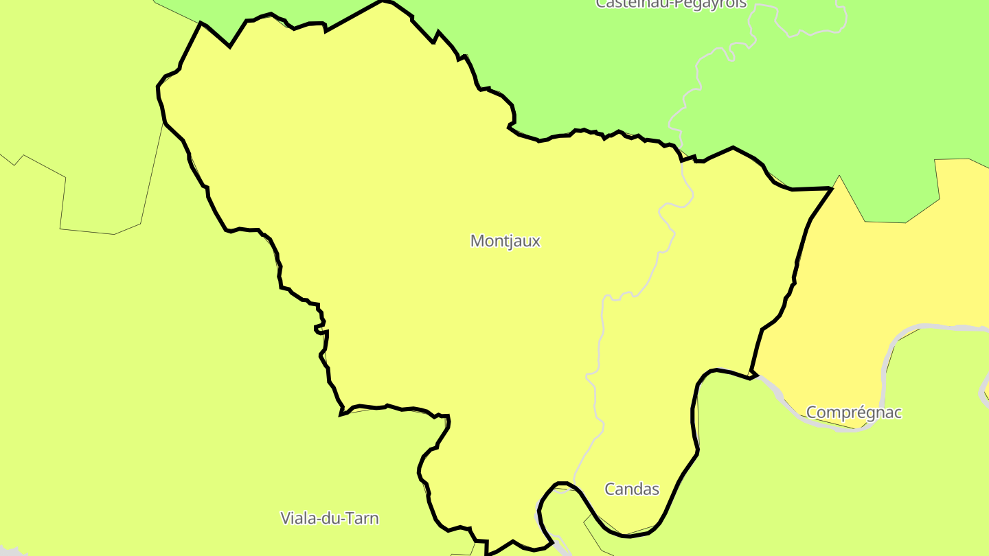 Carte des prix de l'immobilier Montjaux