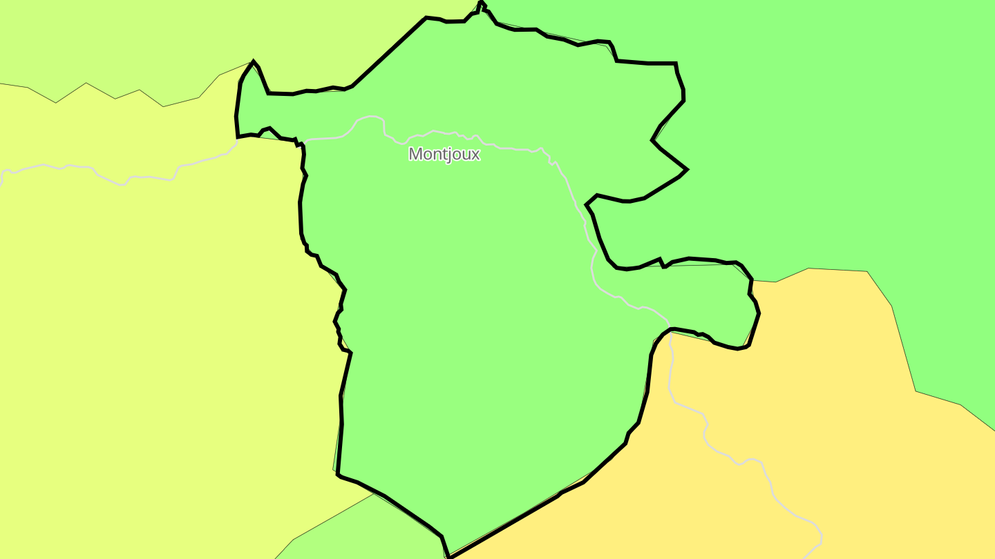 Carte des prix de l'immobilier Montjoux