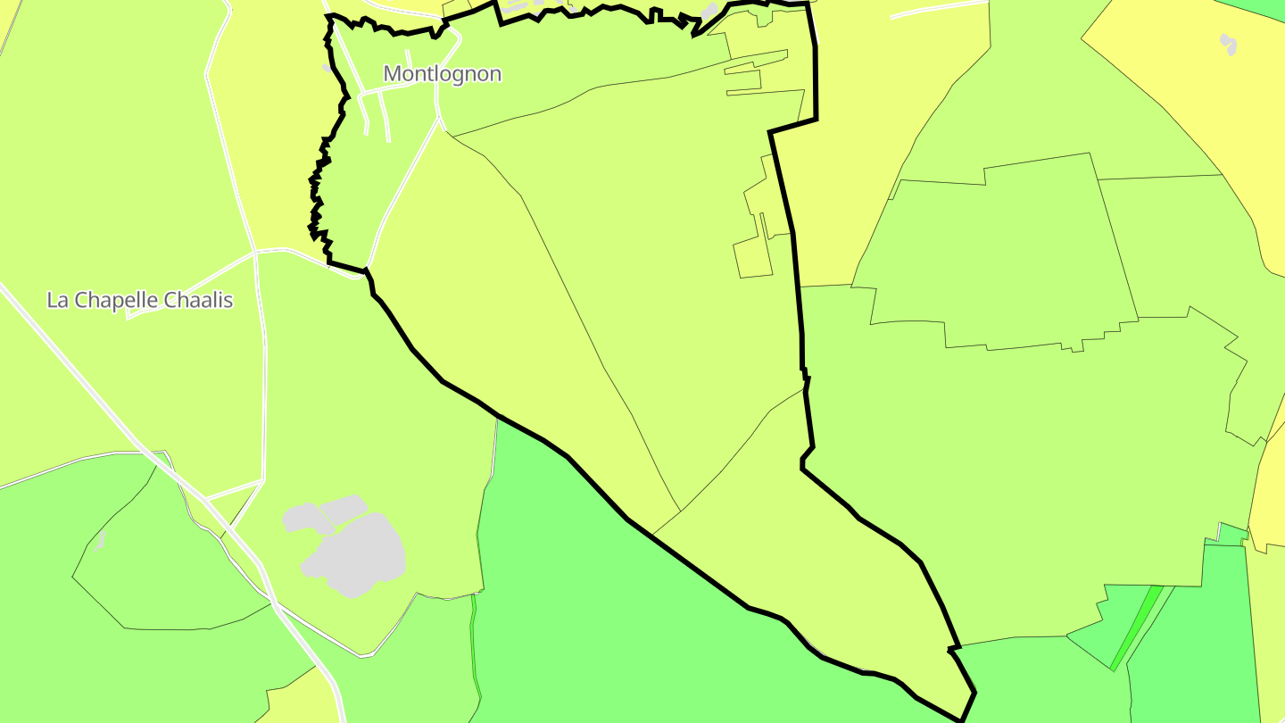 Carte des prix de l'immobilier Montlognon