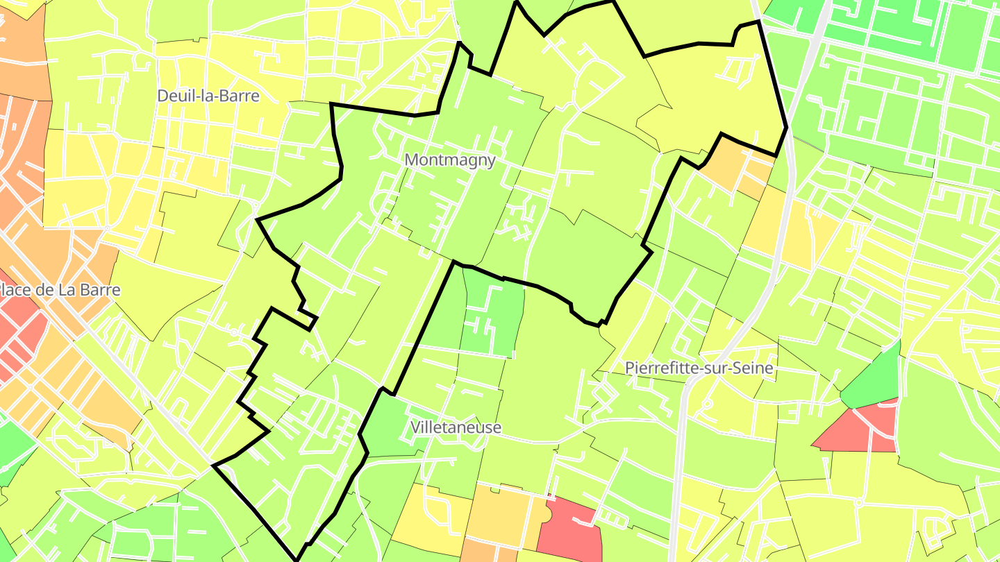 Carte des prix de l'immobilier Montmagny