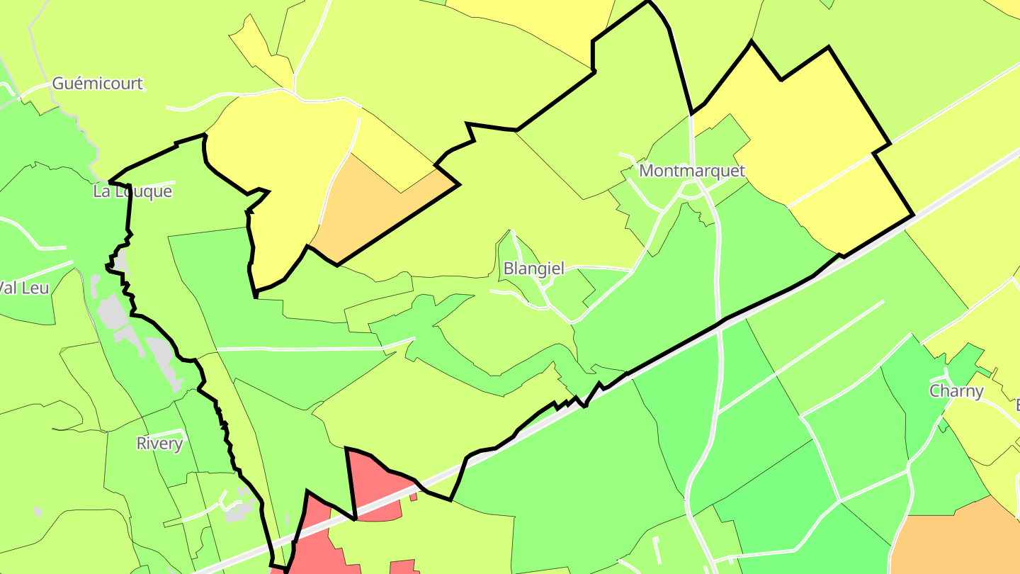 Carte des prix de l'immobilier Montmarquet