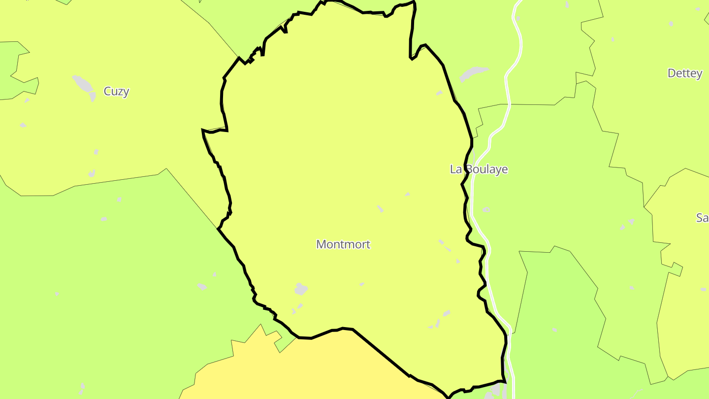Carte des prix de l'immobilier Montmort