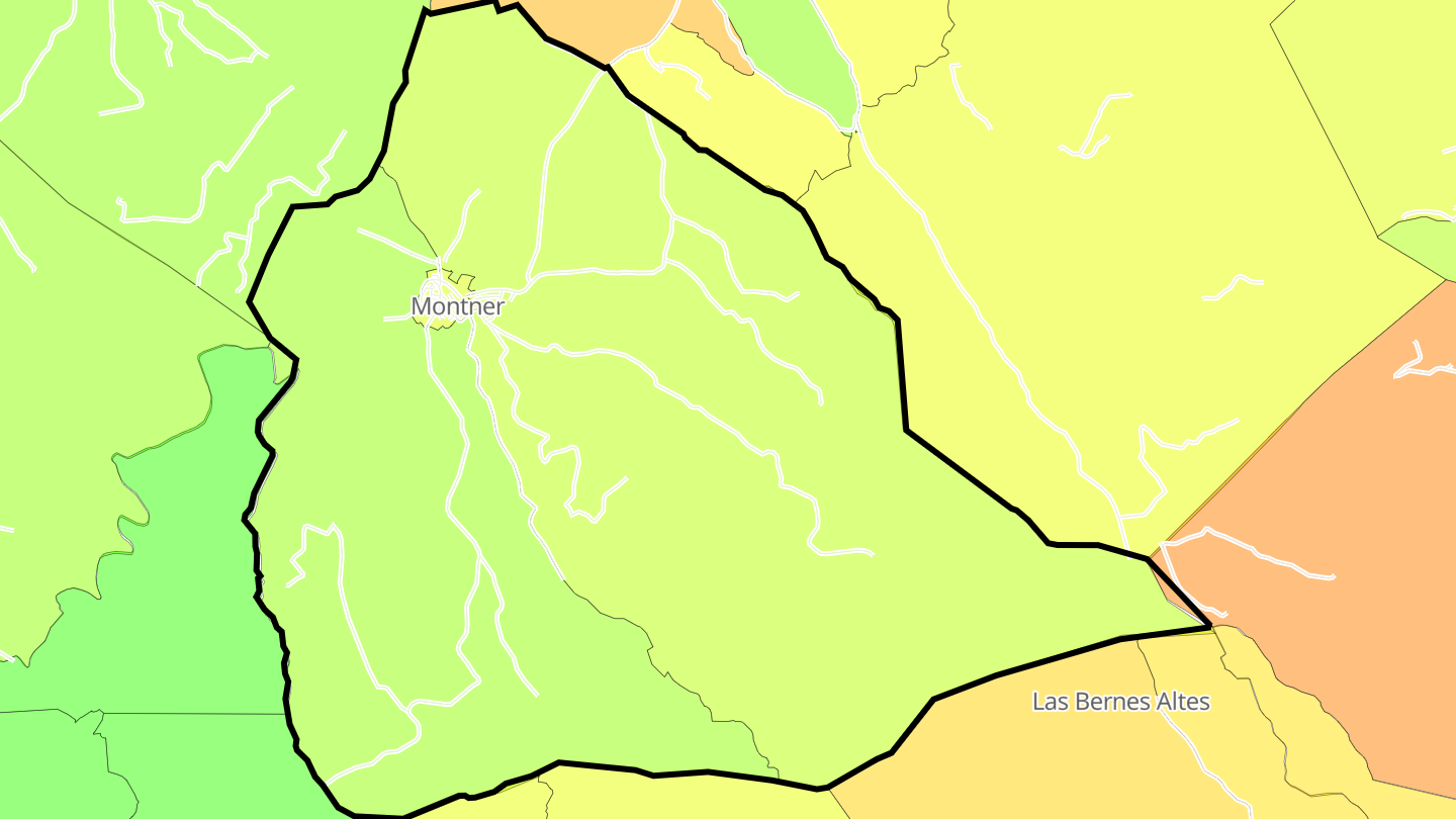 Carte des prix de l'immobilier Montner
