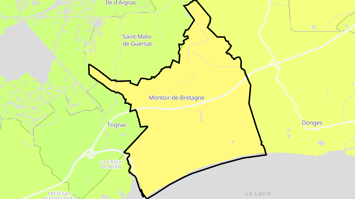 Carte des prix de l'immobilier Montoir-de-Bretagne