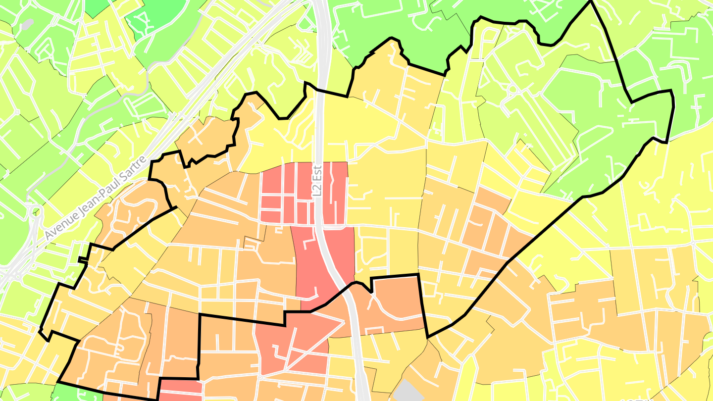 Carte des prix de l'immobilier Montolivet