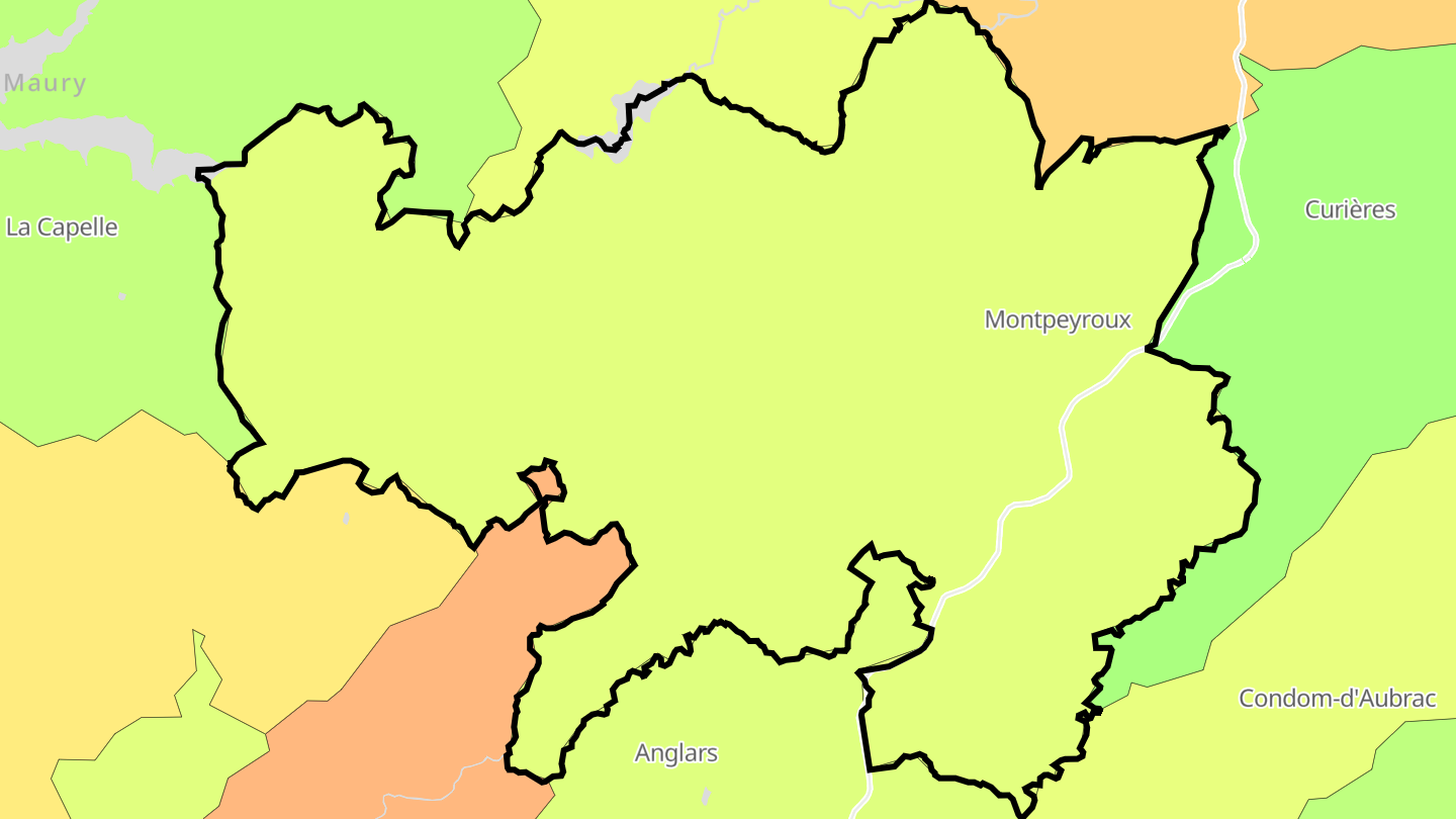 Carte des prix de l'immobilier Montpeyroux